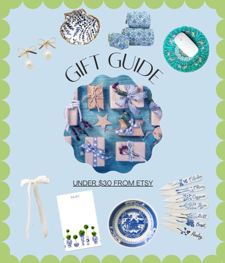GIFT GUIDE | Under $30 from Etsy, small business gift ideas, Coastal New England style, Classic New England Style, New England Style, Coastal Home, Coastal Living, Coastal Grandmillennial, Cape Cod style, coastal granddaughter, classic American style, preppy style, preppy aesthetic  

#LTKhome #LTKsalealert #LTKGiftGuide