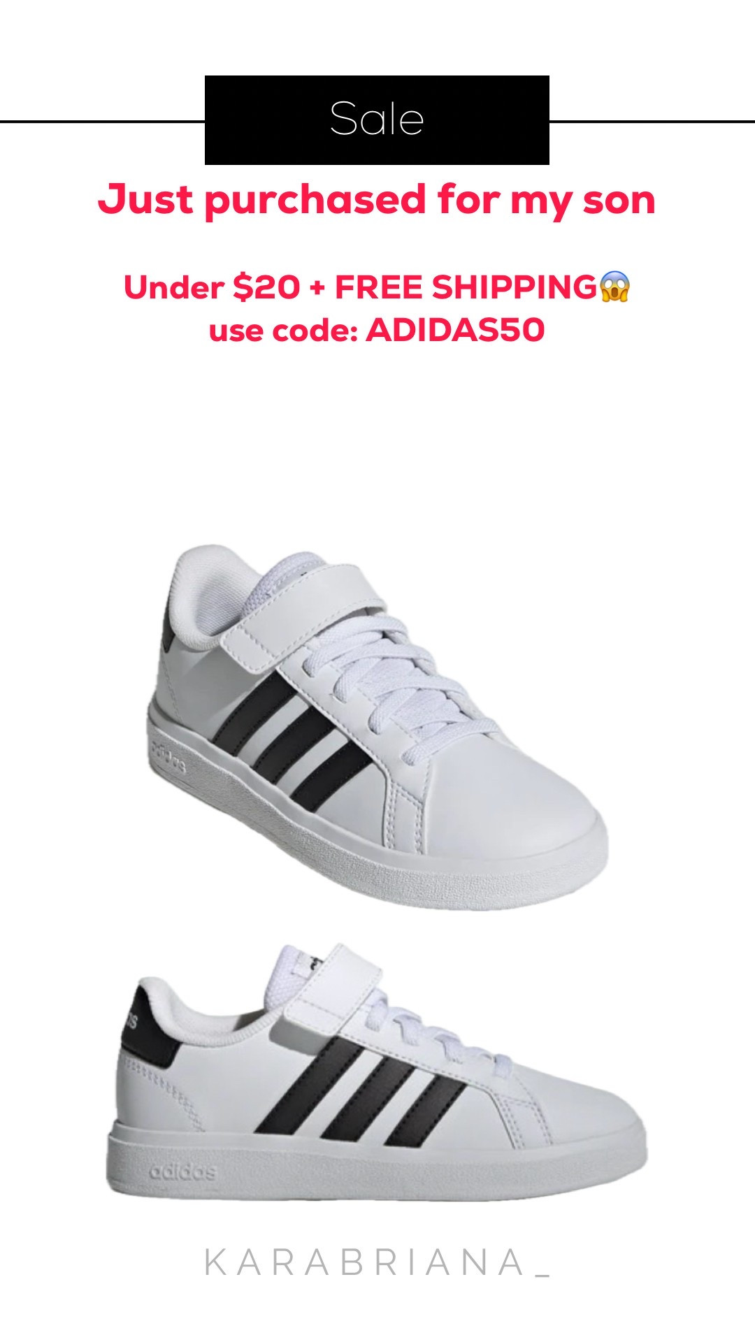 Just purchased these adidas shoes for my son! What a steal!!!!!!! Under $20 and free shipping.  Use code ADIDAS50 

#LTKShoeCrush #LTKKids #LTKActive