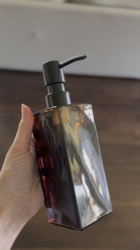 Beautiful amber soap dispenser! I’m using it for dish soap at my kitchen sink.

#LTKhome