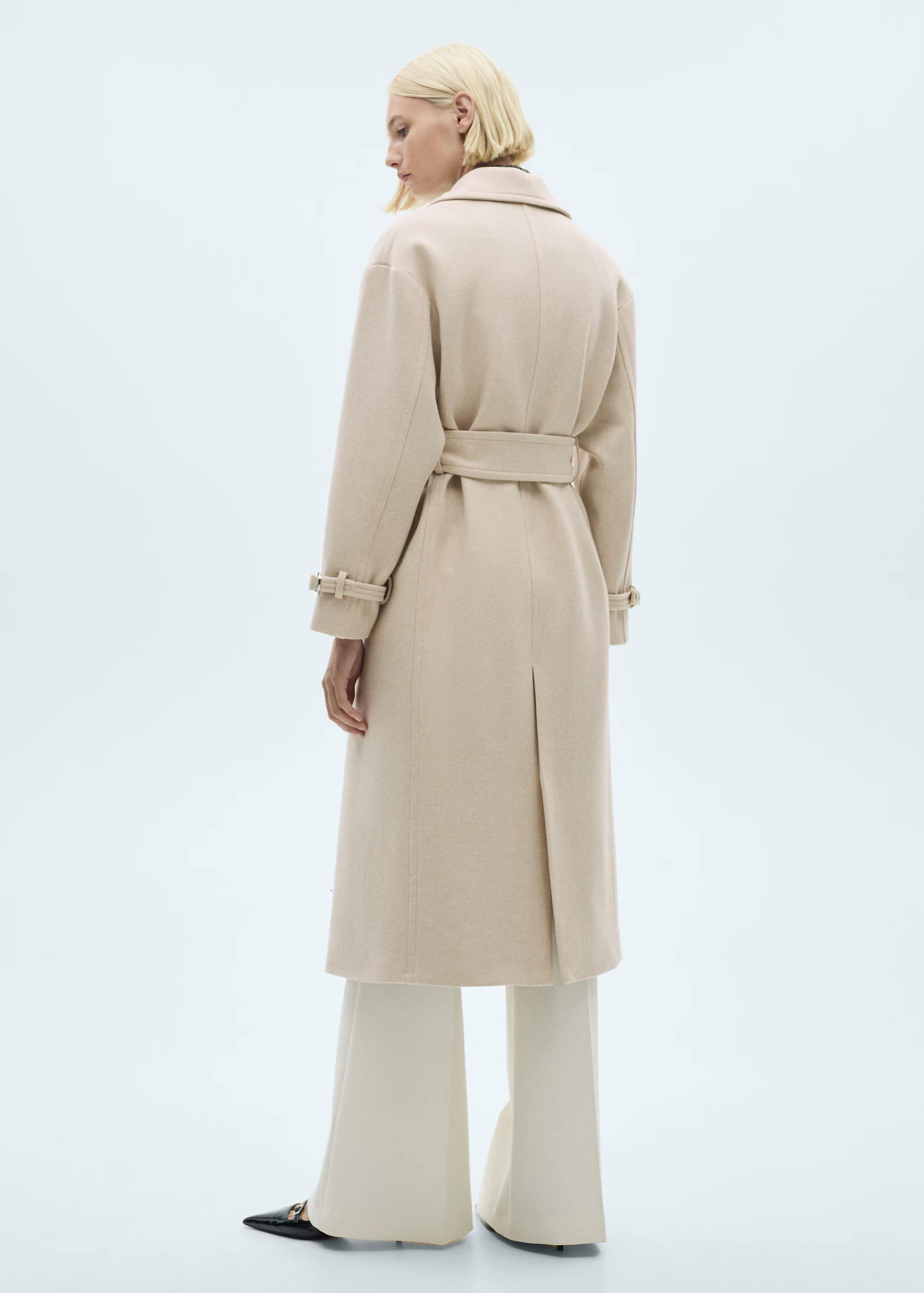 Maxi lapel Manteco wool coat | MANGO (UK)