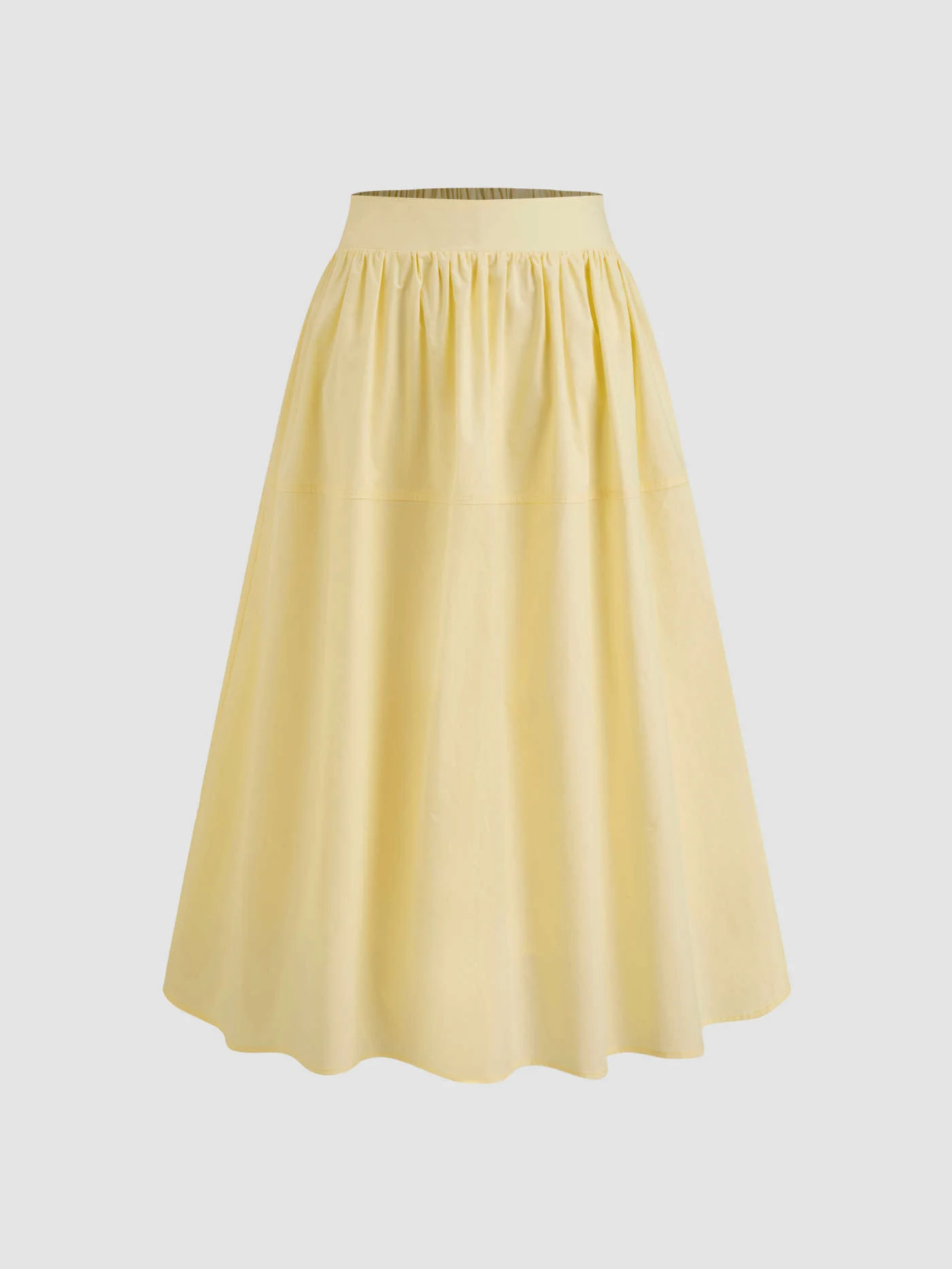 Cotton Mid Rise Ruffle Maxi Skirt | Cider