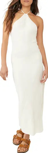 Free People Kristy Halter Sweater Maxi Dress | Nordstrom | Nordstrom