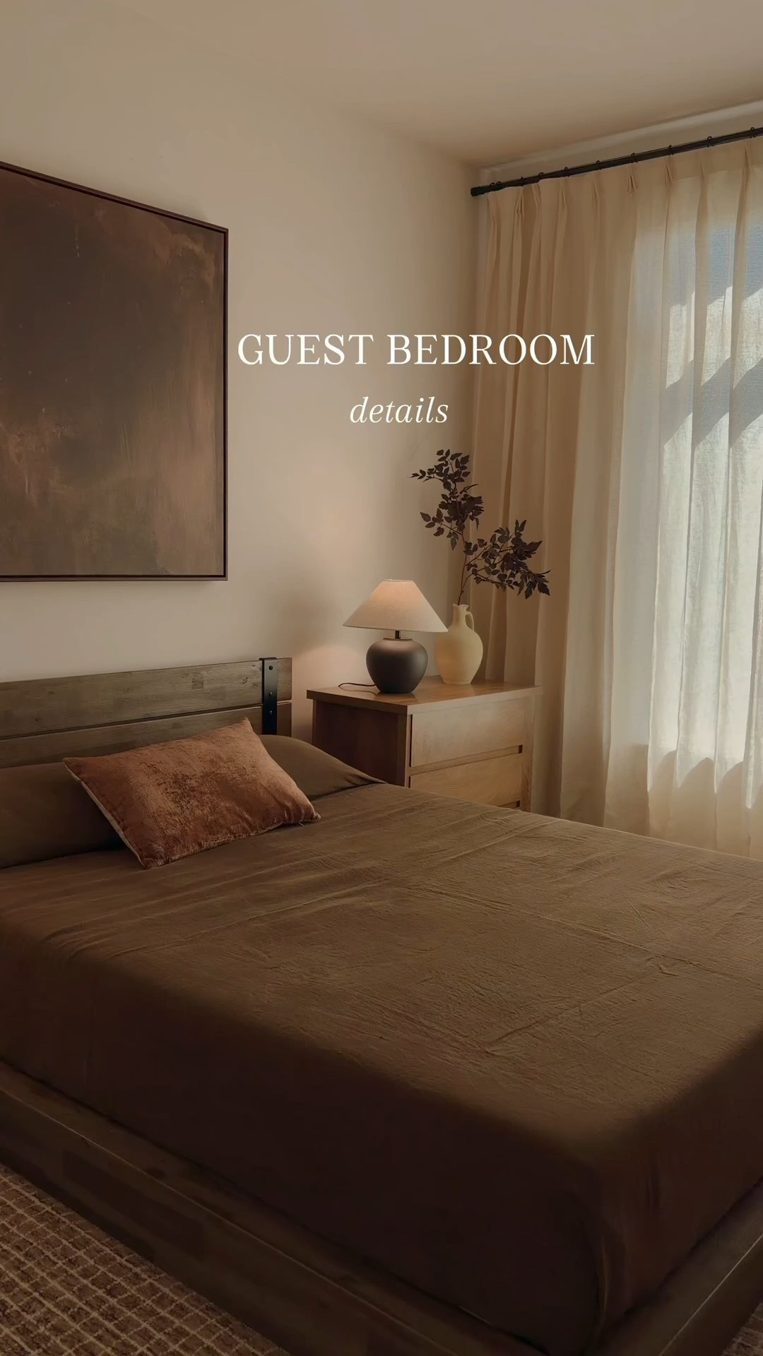 guest bedroom details ✨
curtains - (NEUTRALHOMEBODY for 27% off)
Patti premium 100% Belgian Flax linen /Natural/Triple tailor pleat/65”W*98”L/unlined/Memory trained

mirror (xxl ) - ethnik living (linked similar one)

linked everything else in this post

#LTKSeasonal #LTKSaleAlert #LTKHome