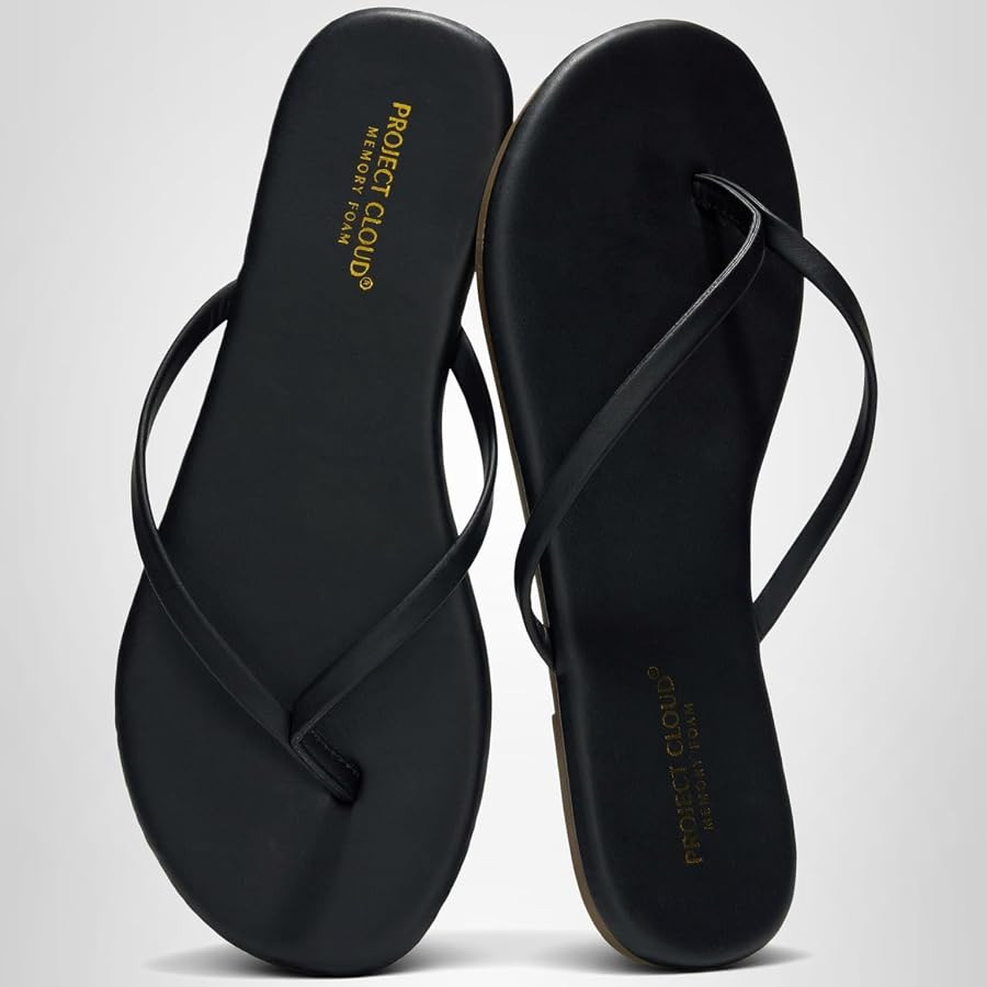 Project Cloud Flip Flops for Women Footwear- Lightweight and Memory Foam Insole Sandals for Women... | Amazon (US)