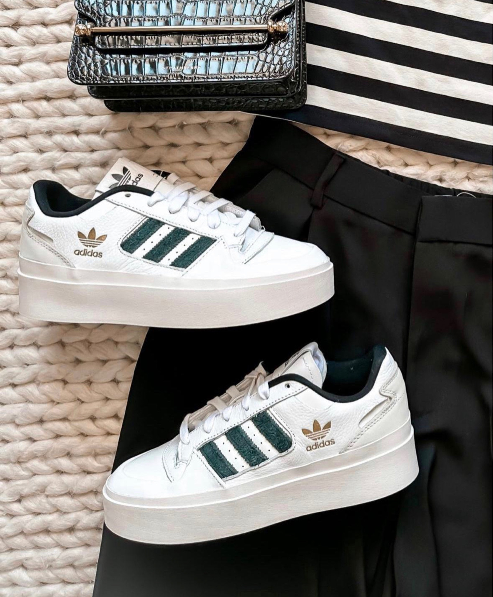 Platform Adidas 
Adidas 
Platform sneakers 
Black pants 
#ltkshoecrush 


#LTKFind #LTKSeasonal #LTKshoecrush