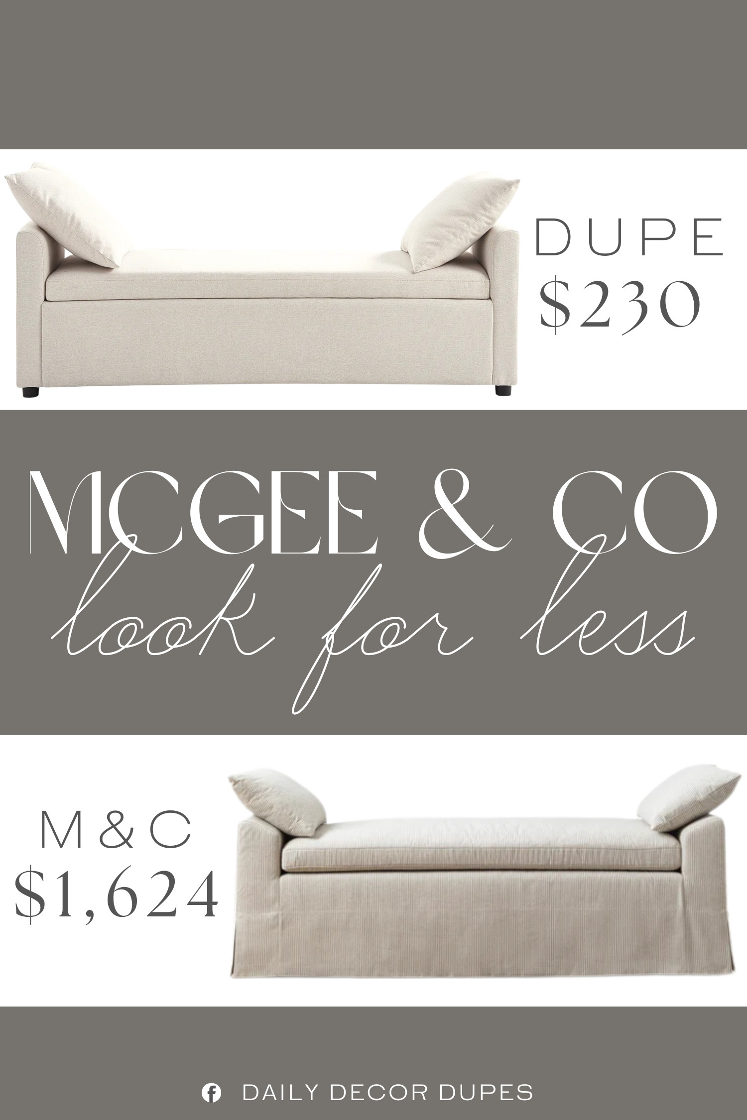 Inspired by McGee & Co Bench. Upholstered Ottoman Bench. Accent Storage Bench. Bench with Throw Pillows. Contemporary Storage Bench. Modern Farmhouse Bench. Bedroom Storage Bench. Entryway Upholstered Bench. 

Home more affordable option find copy cat similar look for less budget friendly affordable cheap cheaper beautiful pretty. Clearance sale coupon code discount code promo code luxury lookalike look a like Inspo inspiration inspired by idea ideas Love like these? I share multiple every day in my FB group.
#mcgeeandcoinspired #storagebench #upholsteredbench #modernstoragebench #entrywaybench #furniturefinds #bedroombench #homeinspo 

 #LTKHome