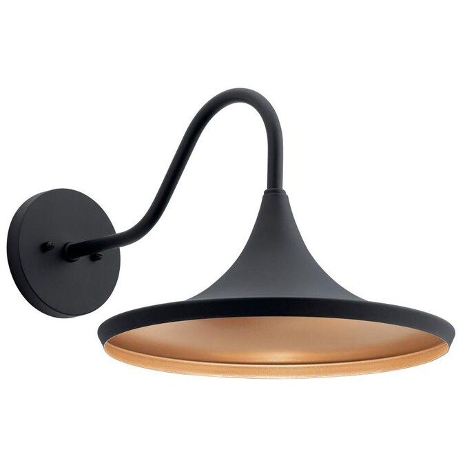 Kichler Elias 11.5-in H Textured Black LED Outdoor Wall Light Lowes.com | Lowe's
