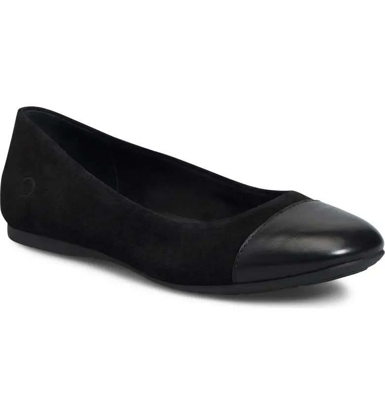 Batti Mixed Media Ballet Flat (Women) | Nordstrom