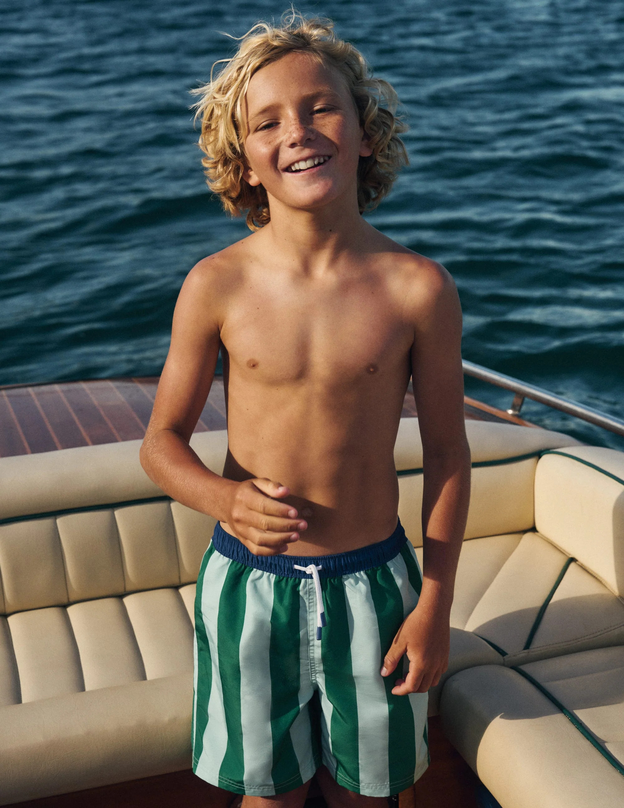 Swim Shorts-Contrast Stripe | Boden (US)