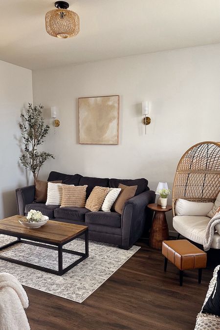 living room decor | living room | olive tree | sconces | egg chair | small living room 

#LTKfindsunder100 #LTKfindsunder50 #LTKhome