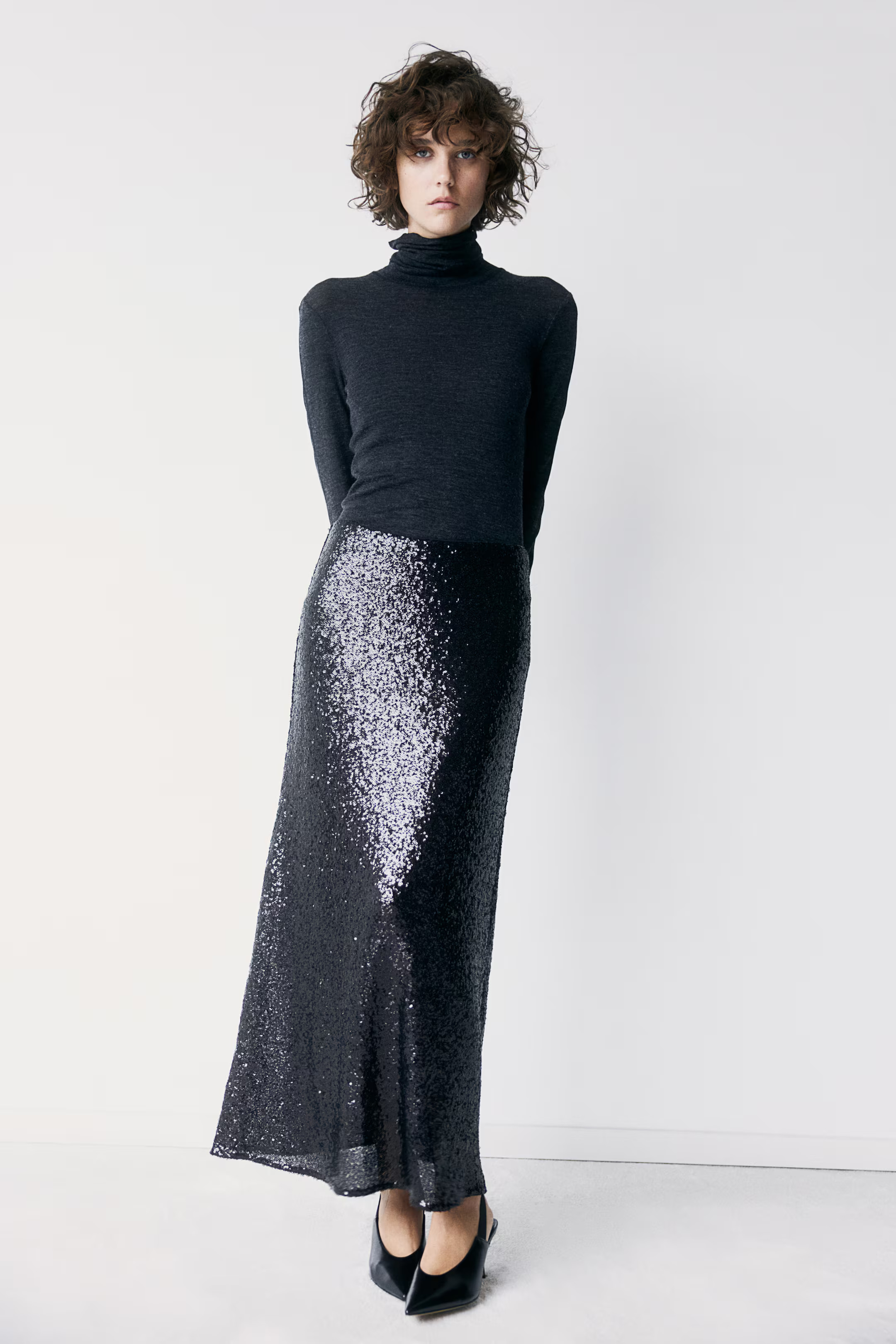 Sequined Maxi Skirt | H&M (US + CA)