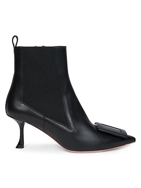ROGER VIVIER Viv In The City Leather Ankle Boots | Saks Fifth Avenue