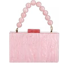Gets Acrylic Clutch Purse for Women with Acrylic Beads Chain Cute Purses and Handbags for Women Wedd | Amazon (US)