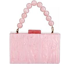 Gets Acrylic Clutch Purse for Women with Acrylic Beads Chain Cute Purses and Handbags for Women Wedd | Amazon (US)