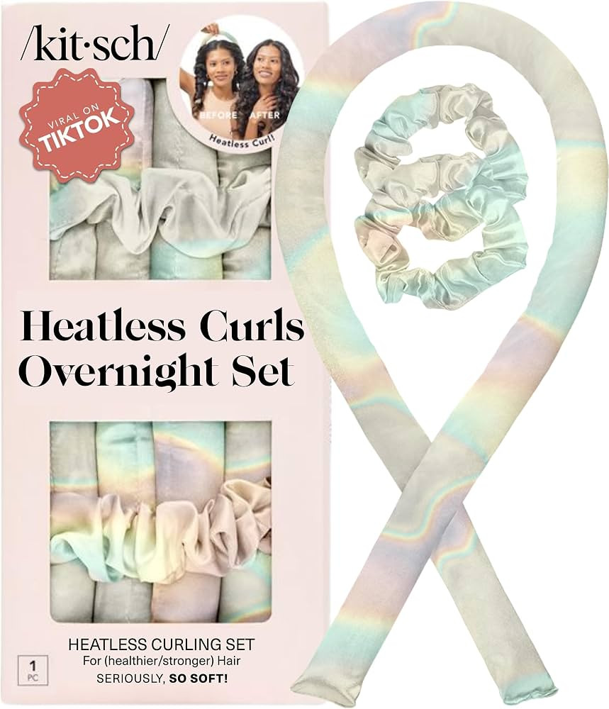 Kitsch Satin Heatless Curler Set, No Heat Damage Styling - Aura | Amazon (CA)