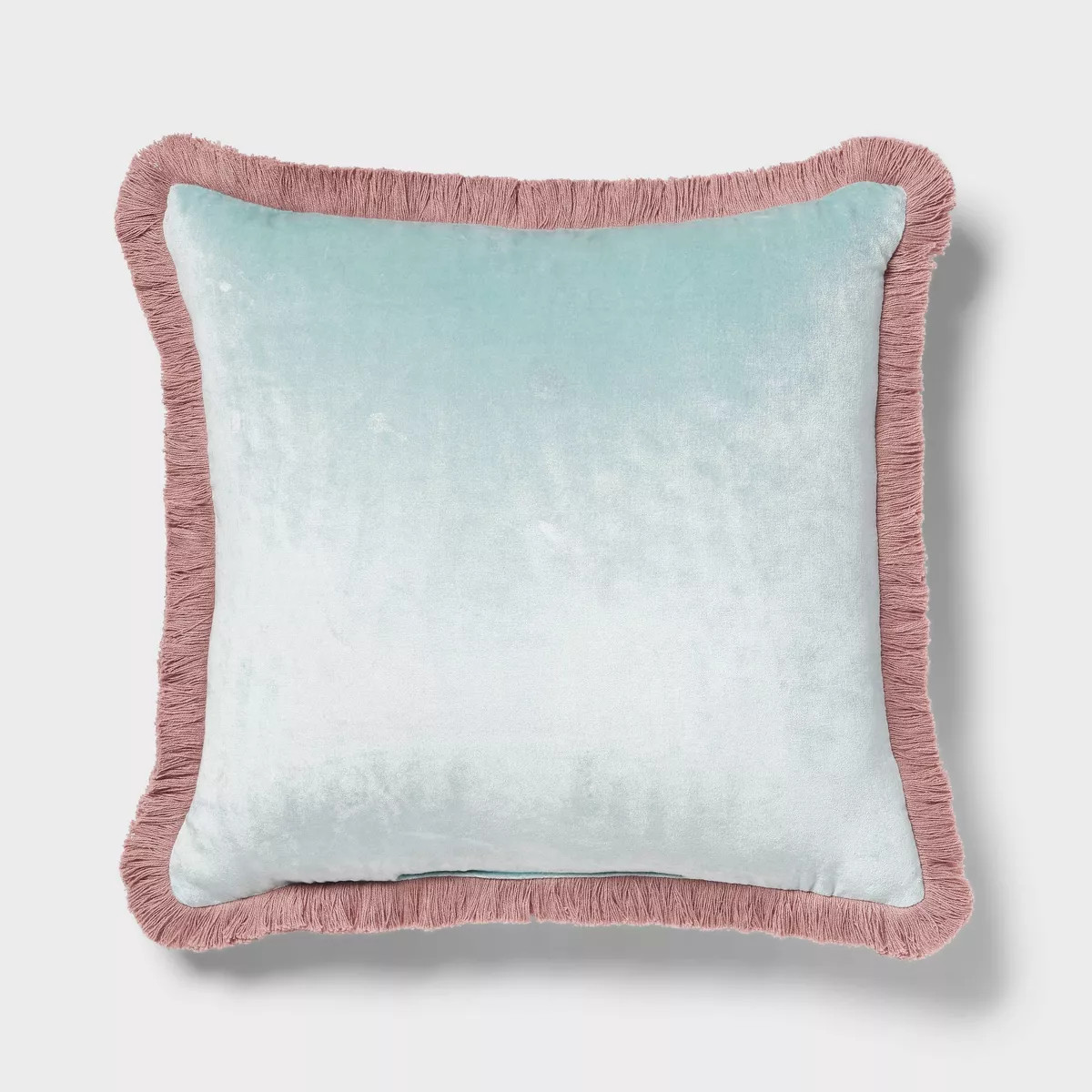 Velvet Contrast Fringe Dec Pillow Square - Threshold™ | Target