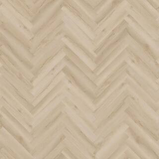 Herringbone Vesinet Oak 22 MIL x 4.7 in. W x 28 in. L Click Lock Waterproof Vinyl Plank Flooring ... | The Home Depot