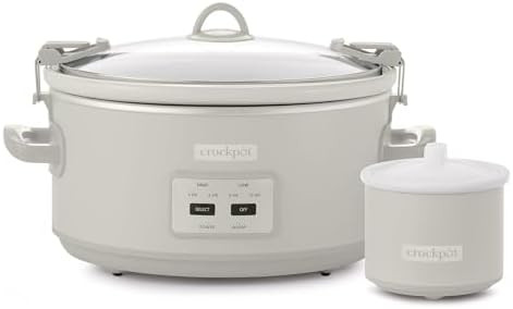 Crock-Pot 7 Quart Cook and Carry Slow Cooker with Touch Control, 4 Pre Programmed Settings, Remov... | Amazon (US)