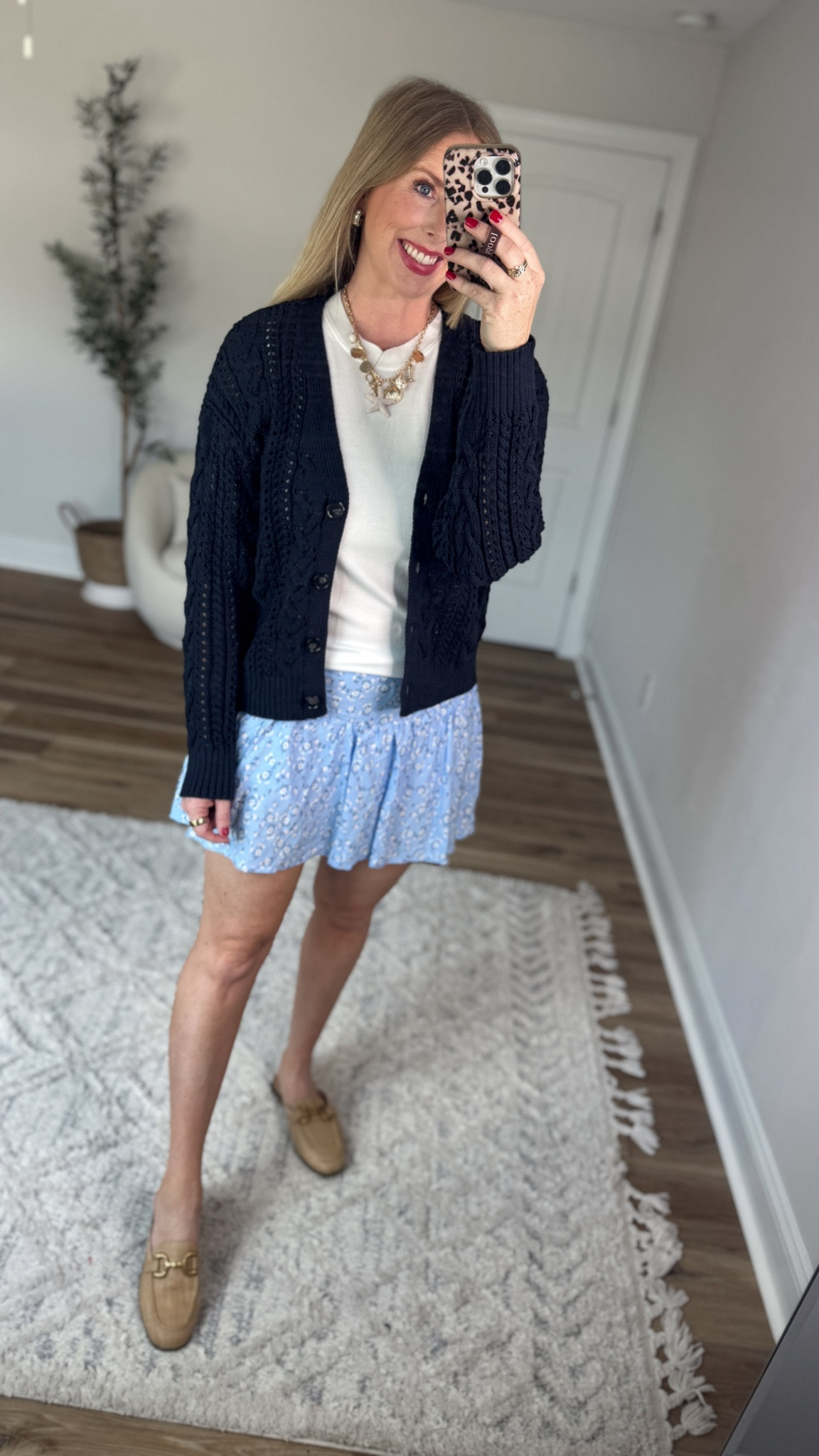 Weekend Walmart Wins try-on
Open knit cardigan- small
White short sleeve sweater- small
Floral skirt with shorts- medium

#LTKootd #LTKmomlife