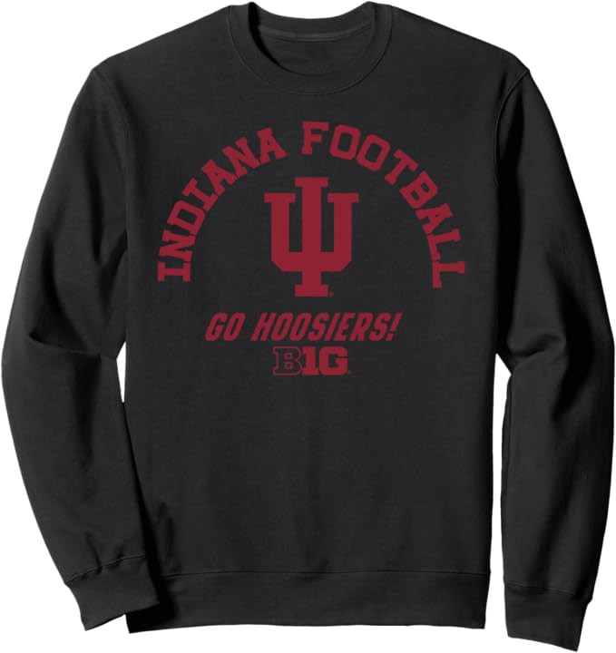 Indiana Hoosiers Big 10 Football Officially Licensed Sweatshirt | Amazon (US)