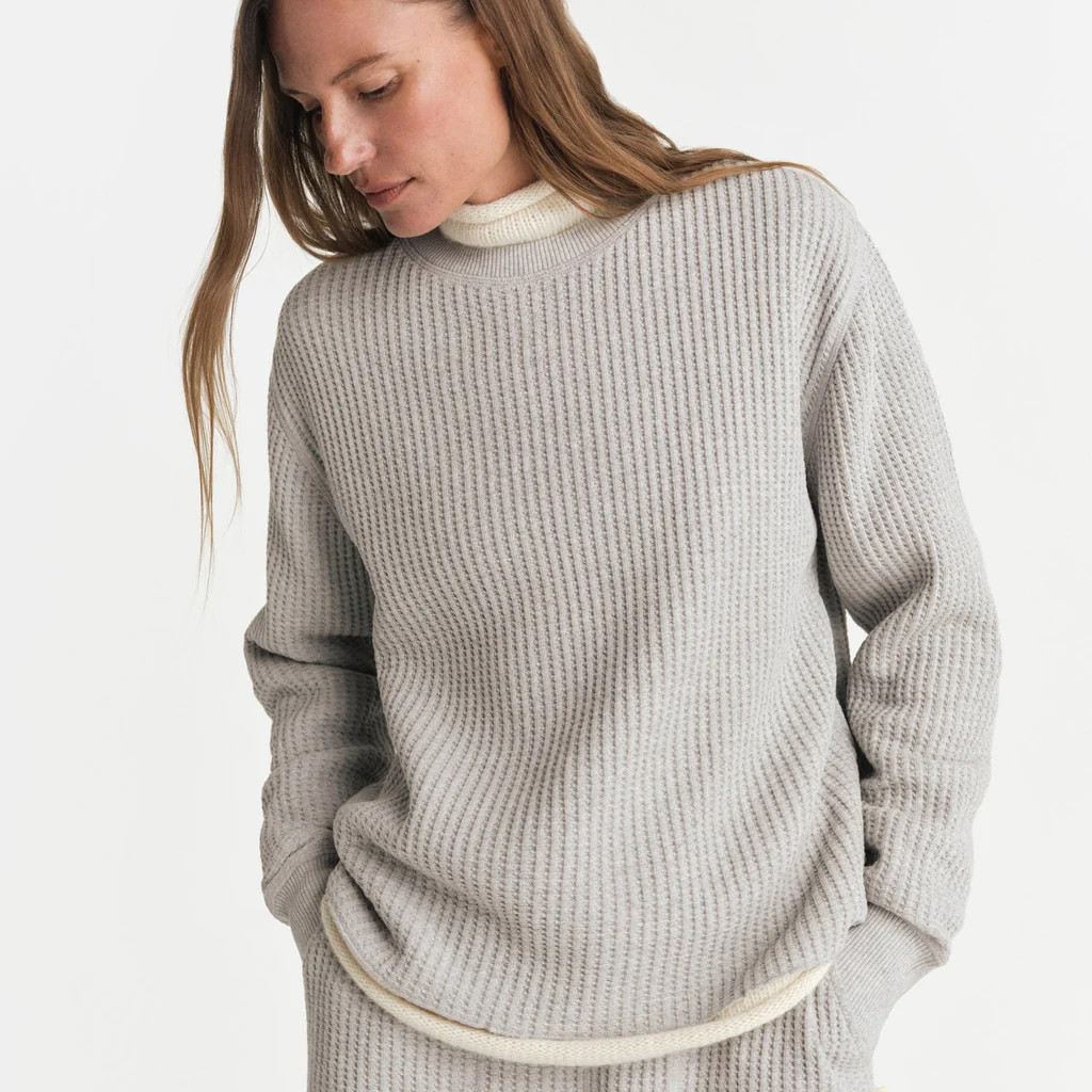 Organic Waffle Crew Top | MATE The Label