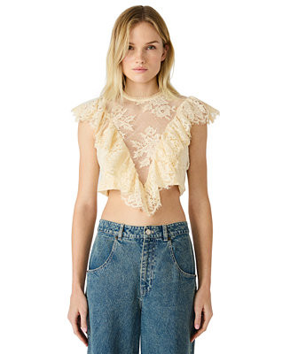 Women's Faya High Round Neck Top | Macy's