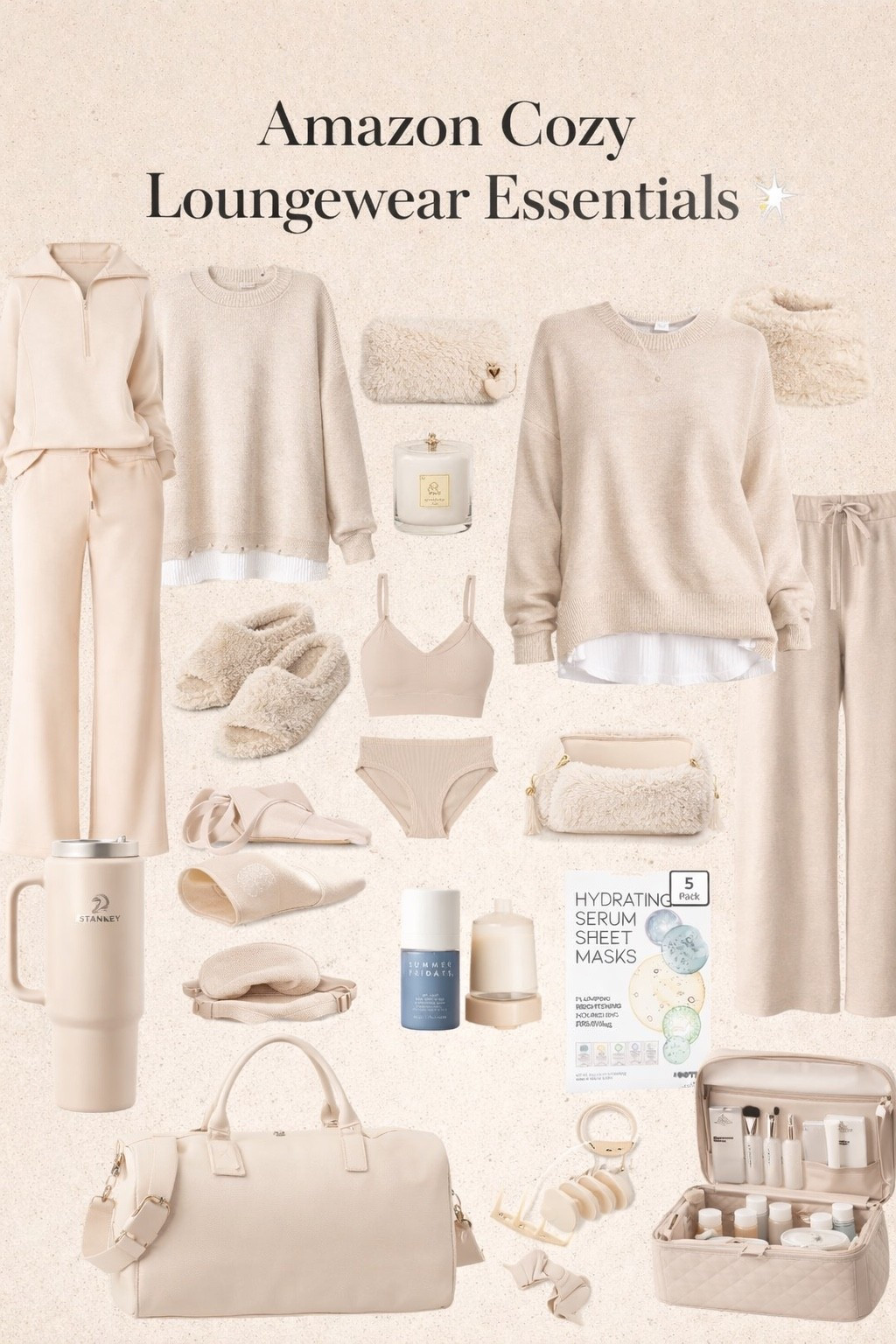 Your airport outfit + travel essentials, all in one 🤍✈️
Comfy neutrals, organized packing, and everything you actually need for a smooth travel day.

From the coziest lounge sets to carry-on must-haves — these Amazon finds make traveling feel effortless 🤍

#amazonfinds #travelessentials #airportoutfit #neutralstyle #minimalstyle #cozyoutfits #amazonstyle #ltkunder100 #ltktravel #travelstyle #effortlessstyle #capsulewardrobe #neutraloutfits #traveloutfit #amazonfashion #ltkfinds #travelmusthaves #carryonessentials #airportstyle #coastalaesthetic #organizer #travelbag #weekendgetaway #LTKootd #LTKgrwm #LTKOver40 #LTKSeasonal 


jewelry, earrings, sunglasses, summer shoes, matching set, coord set, travel essentials, makeup bag, organizer, spring outfits 2026, loungewear, lounge sets, sweatshirt 



#LTKTravel #LTKselfcare #LTKSaleAlert