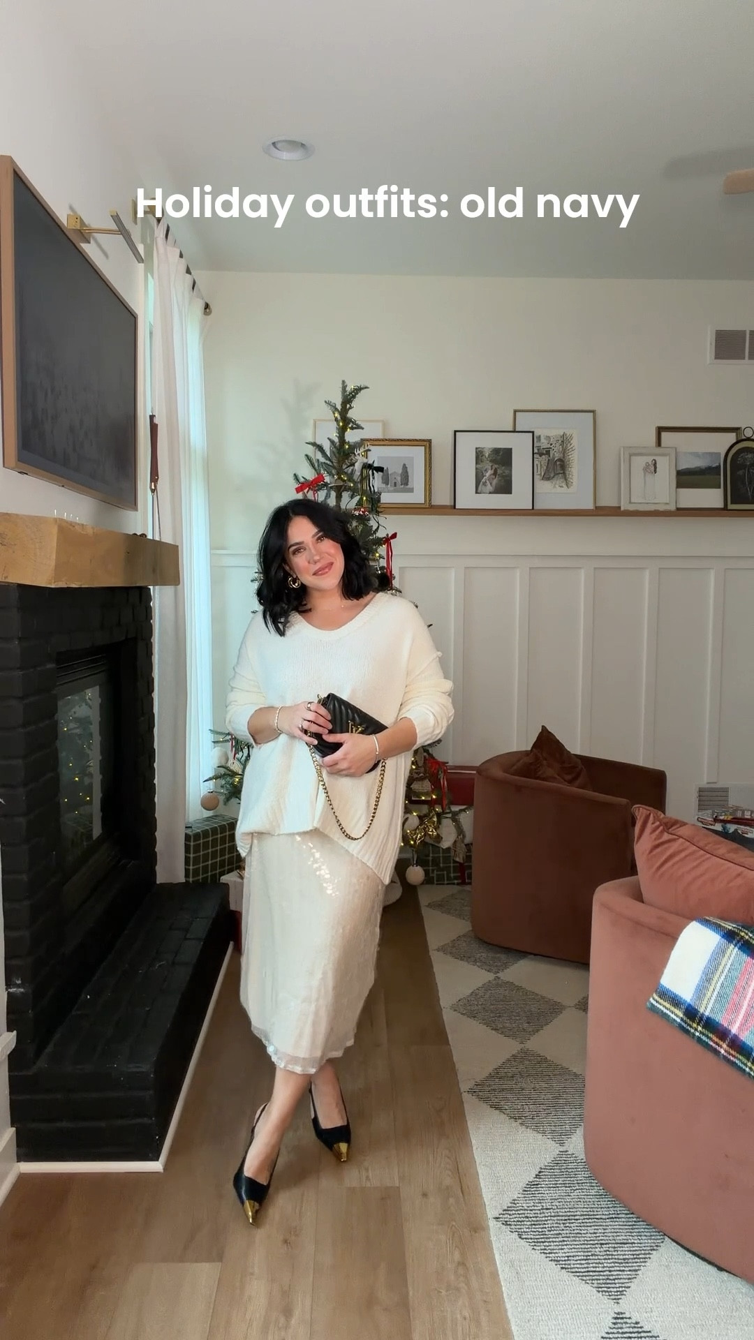 Old navy holiday outfit ideas. Size L :) Spanx pants size L. 

#LTKHoliday #LTKCyberWeek #LTKSaleAlert