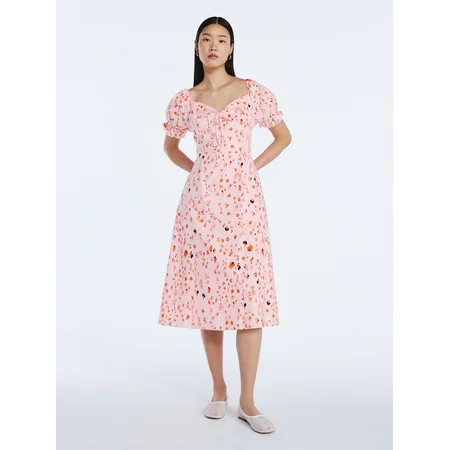 Scoop Women's and Women's Plus Lace Collar Dress, Sizes XS-4X | Walmart (US)