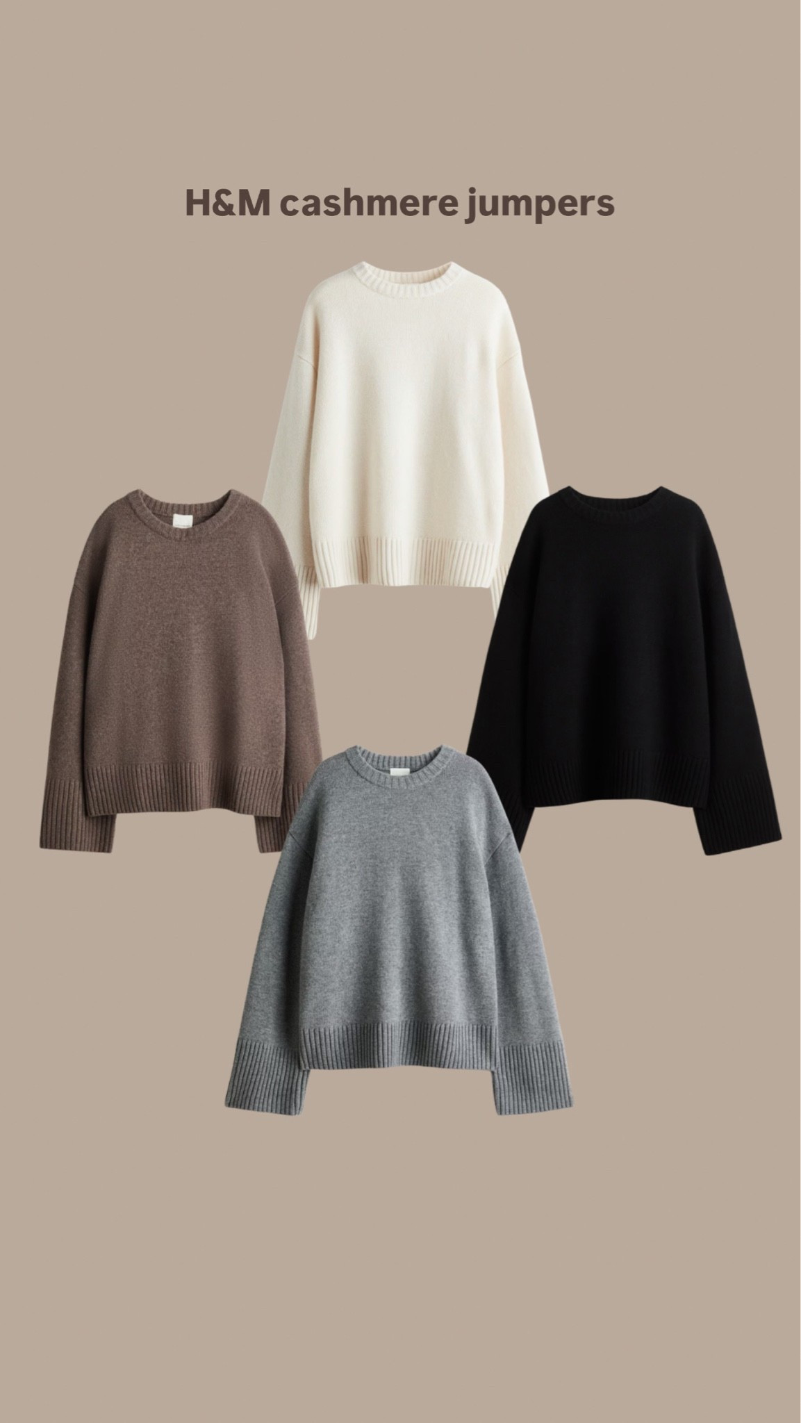 The H&M cashmere jumpers have been restocked and you can get 15% off this weekend 👏🏻🧶🤎

Cream jumper, knitwear, good quality knitwear, wool jumper, grey jumper, cashmere knit

#LTKuk #LTKautumn #LTKFashionMonth