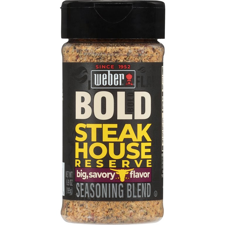 Weber BOLD Steakhouse Reserve Seasoning, Steak Seasoning Blend, 6.9 oz Shaker Bottle | Walmart (US)
