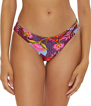 Becca By Rebecca Virtue Portofino Adela Shirred Back Hipster Swim Bottom - S | Dillard's