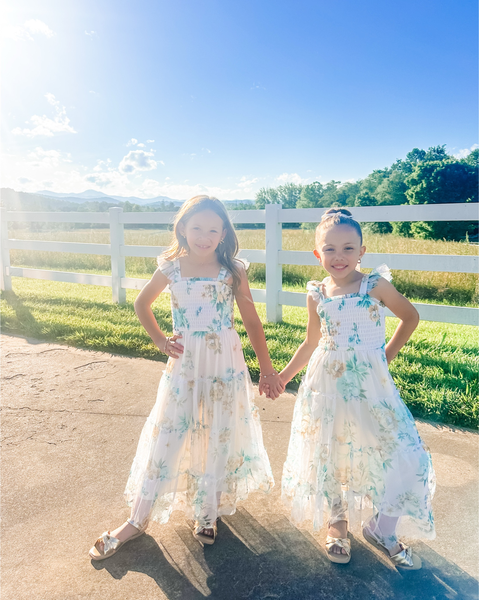 These were such beautiful dresses that matched mine perfectly for our family pictures! I even found them at Target! They are wearing a size S and XS. Their cute gold bow sandals are from J.Crew Factory!

#LTKFamily #LTKStyleTip #LTKKids