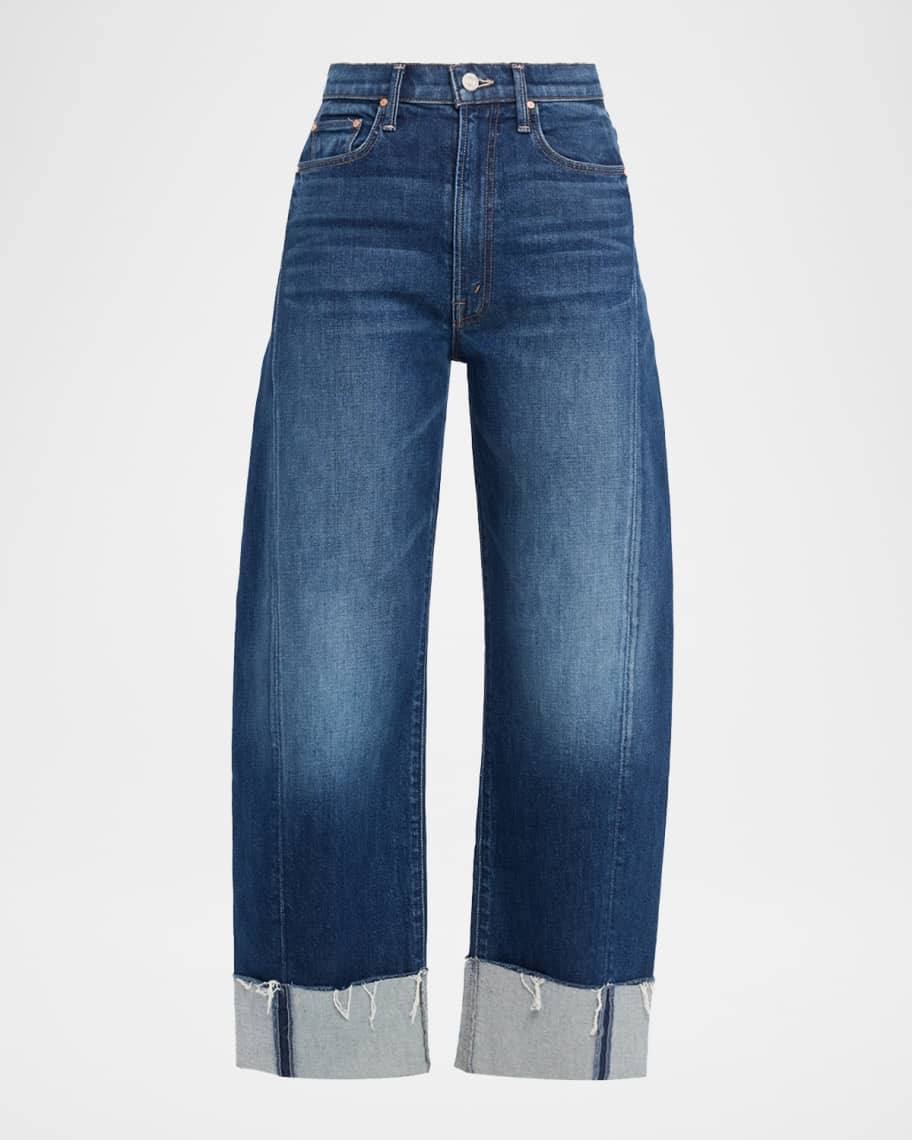 The Half-Pipe Ankle Cuff Fray Jeans | Neiman Marcus