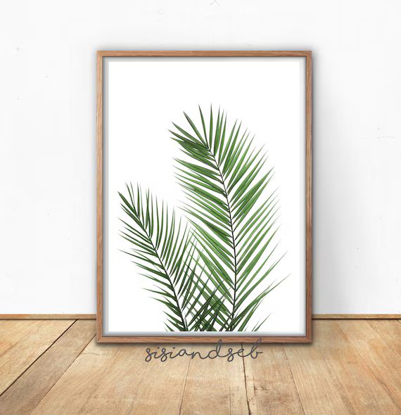 Palm Leaves Wall Art Digital Download, Tropical Prints, Boho Beach Decor | Etsy (CAD)