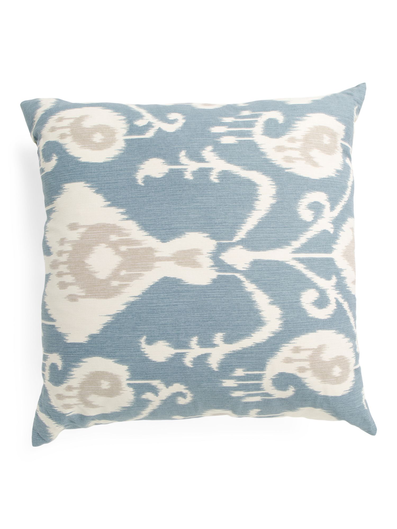 24x24 Oversized Ikat Pattern Pillow | TJ Maxx