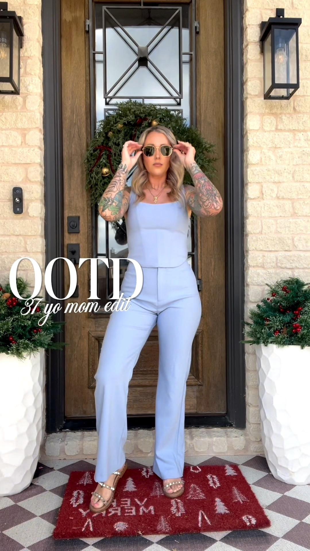 When it’s still warm in November 🩵

#LTKPetite #LTKootd #LTKmomlife