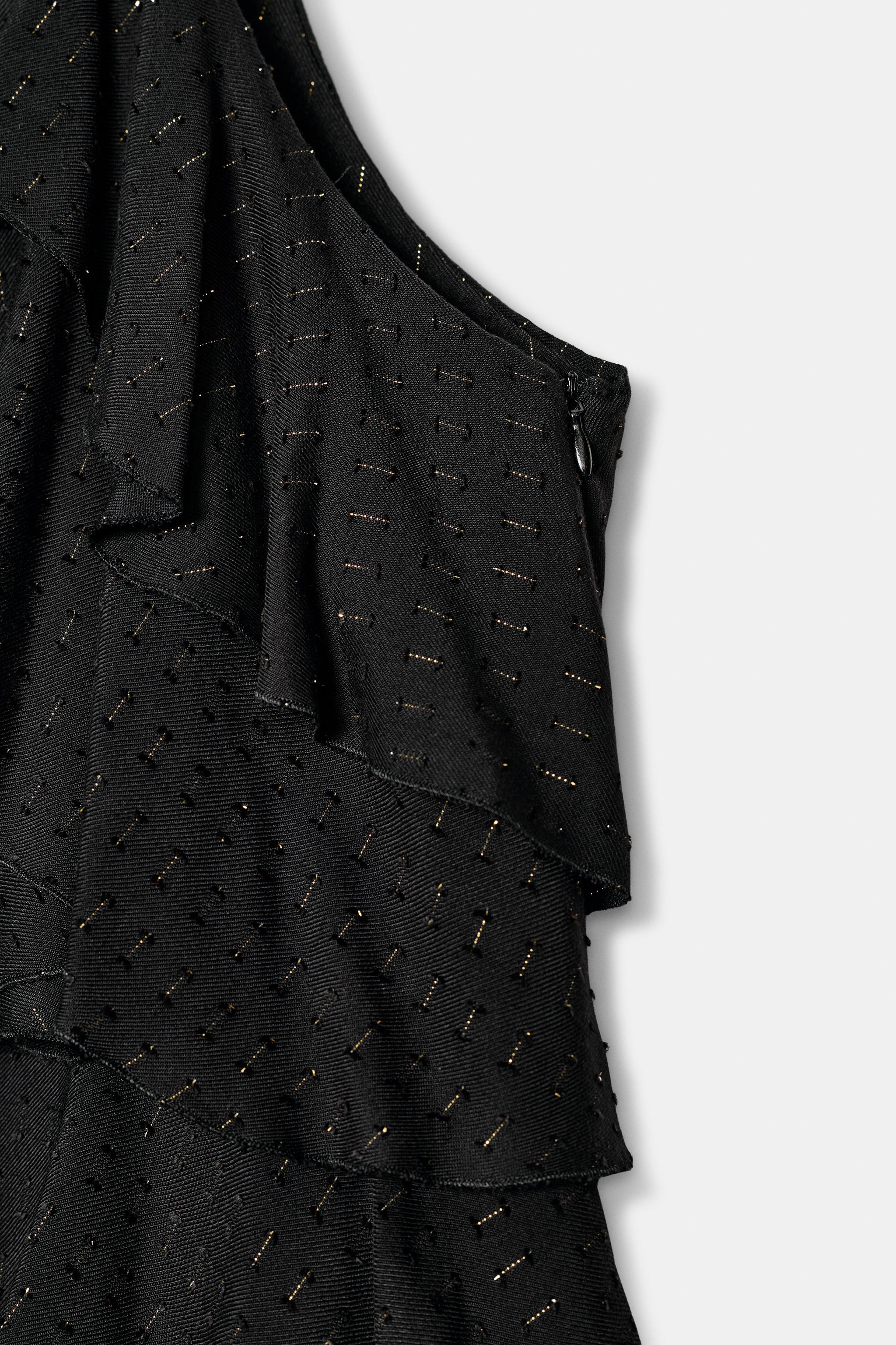 HALTER METALLIC THREAD DRESS | Zara US