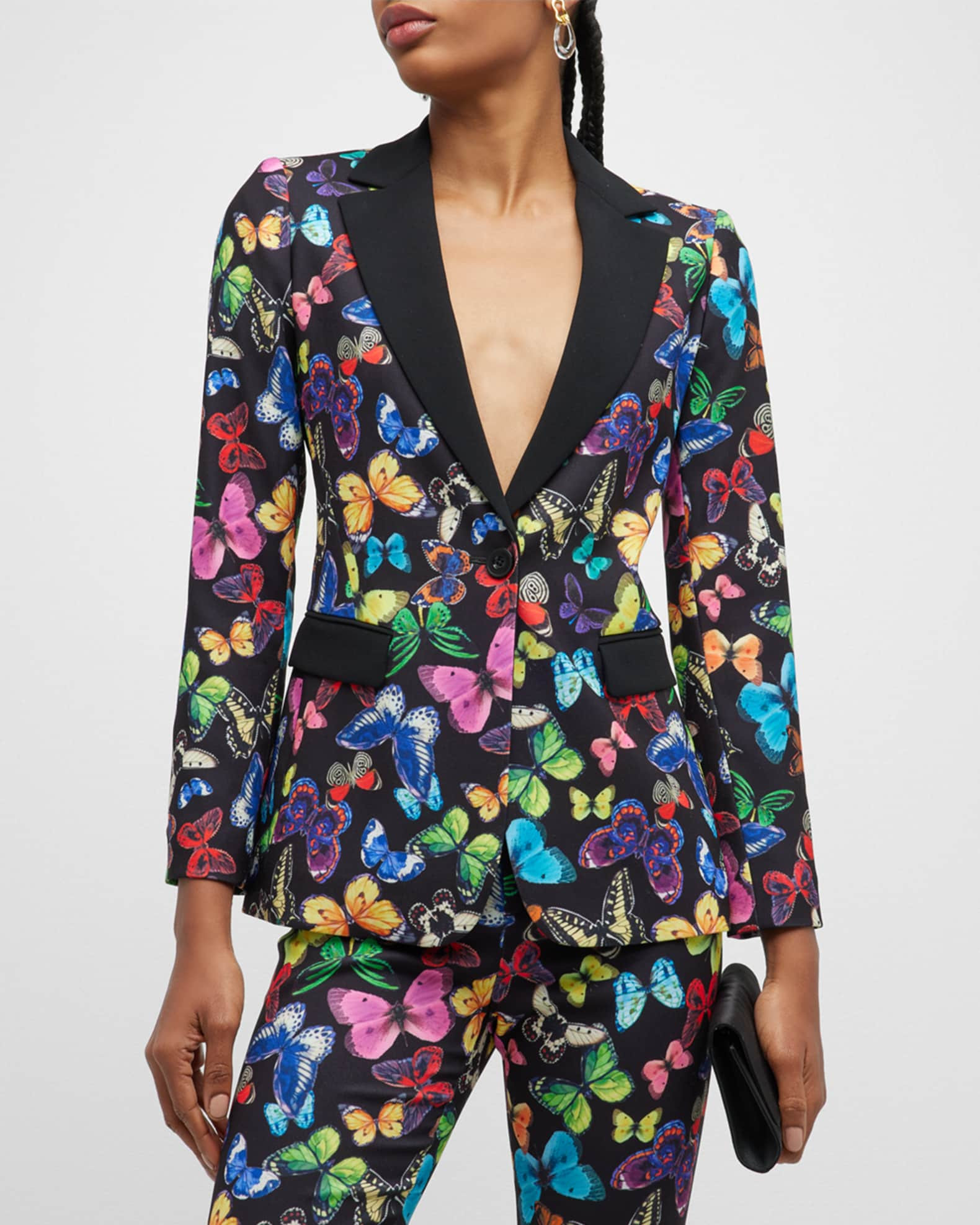Macey Butterfly Fitted Blazer | Neiman Marcus