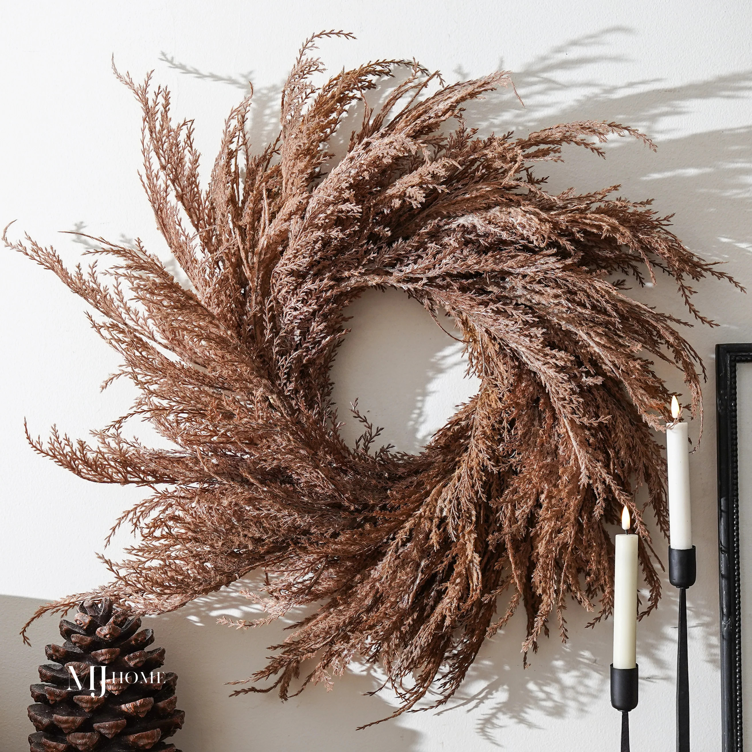 Riley Wispy Pampas Wreath | MJHome