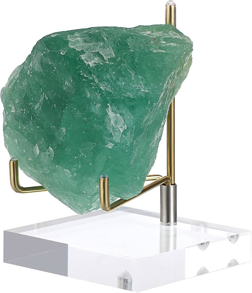 Hipiwe Clear Acrylic Display Stand Holder with Adjustable Metal Arms Display Easel Stands for Gem... | Amazon (US)