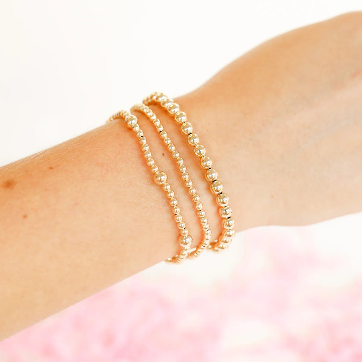 Everyday Bracelet Stack in Gold | Beaded Blondes