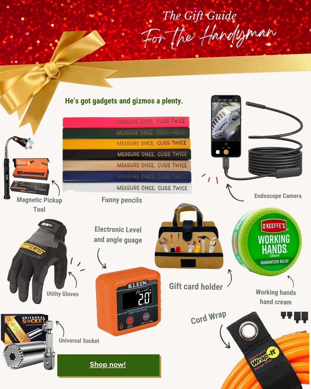 Gifts for the handyman 

 #LTKCyberWeek #LTKGiftGuide #LTKHoliday