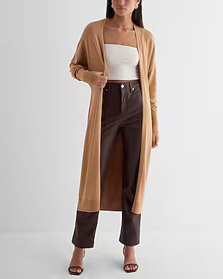 Dolman Sleeve Tie Waist Duster Cardigan | Express