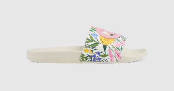 Ken Scott print women's slide sandal | Gucci (US)