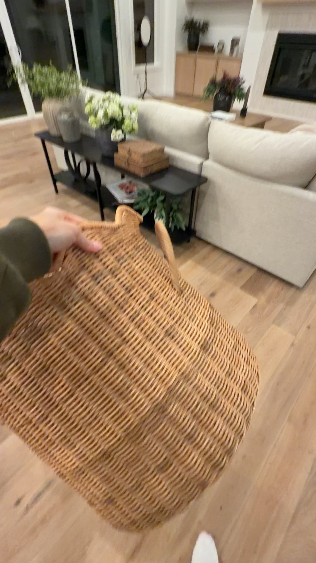 New target home find this woven basket has the cutest scallop detail and is perfect for blanket storage by the couch 

#LTKOver40 #LTKHome #LTKdayinmylife