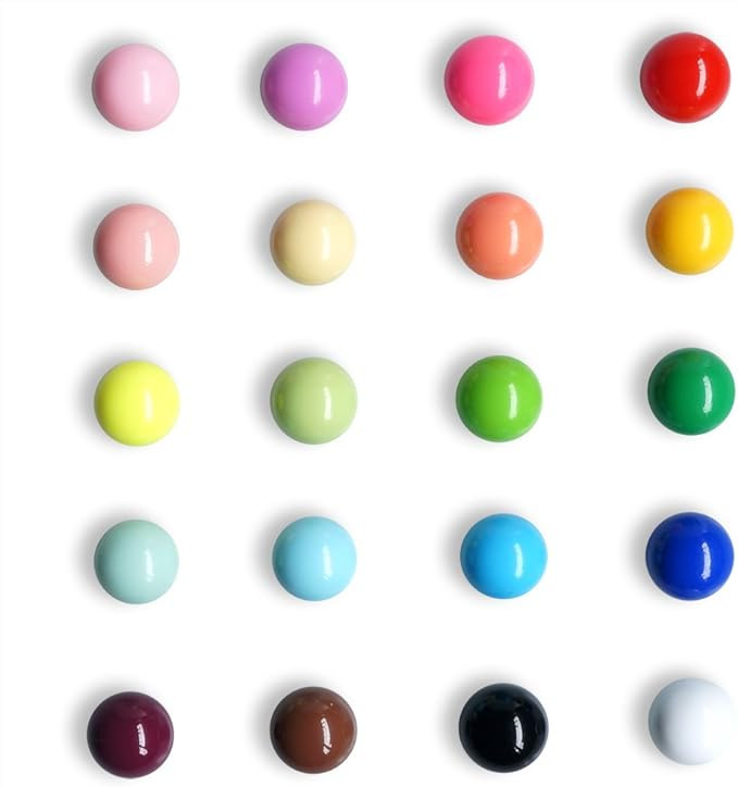 Fridge Magnets Spherical Muliticolor Refrigerator Office Magnet for Calendars Whiteboards Maps Re... | Amazon (CA)