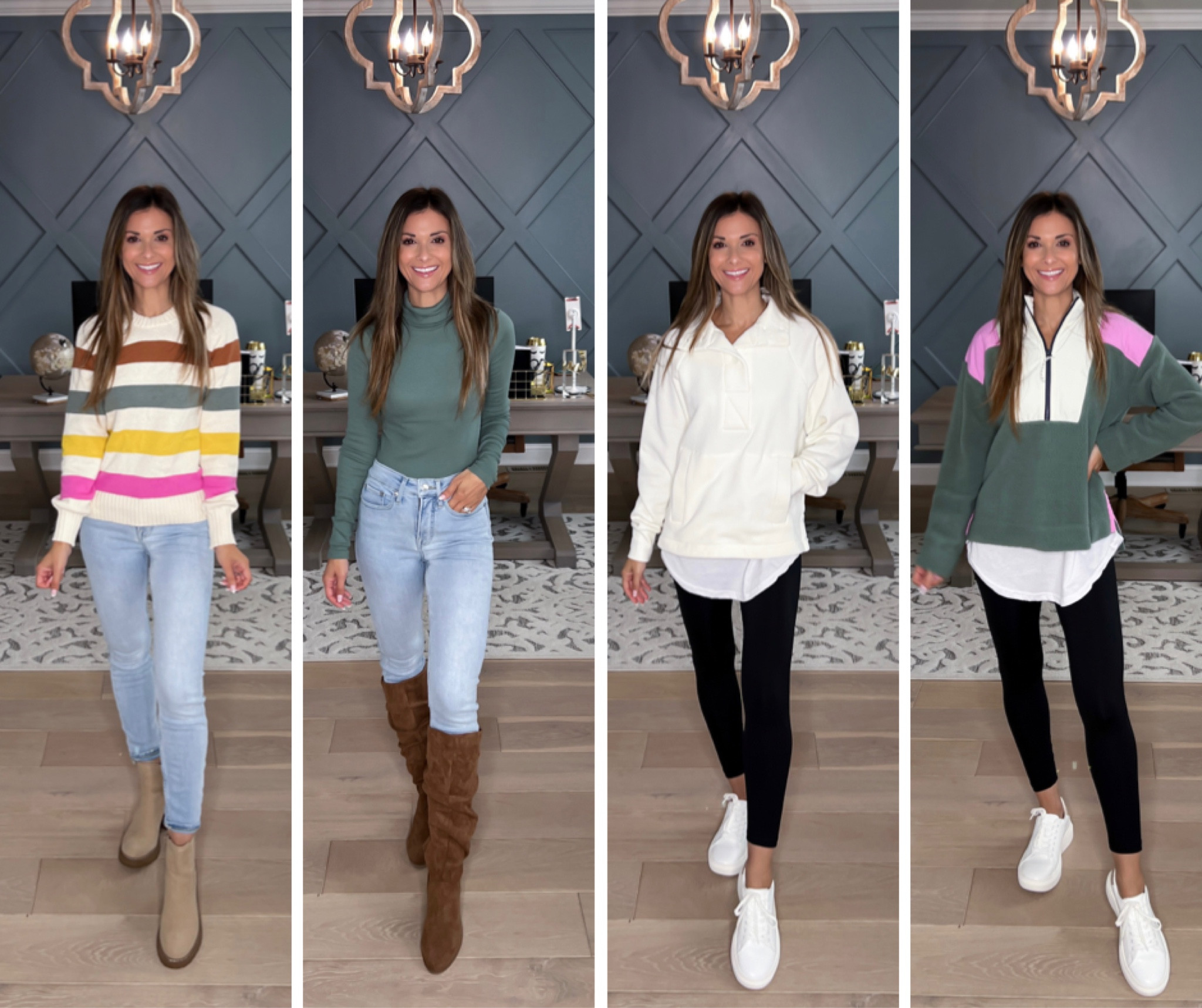 Walmart Haul//striped sweater//xs//go up if like looser//jeggings//0 short at 5’1//go up if like looser//turtleneck//xs//pullover//xs//fleece//xs// boots//tts//

Fall Fashion


#LTKunder50 #LTKshoecrush #LTKsalealert