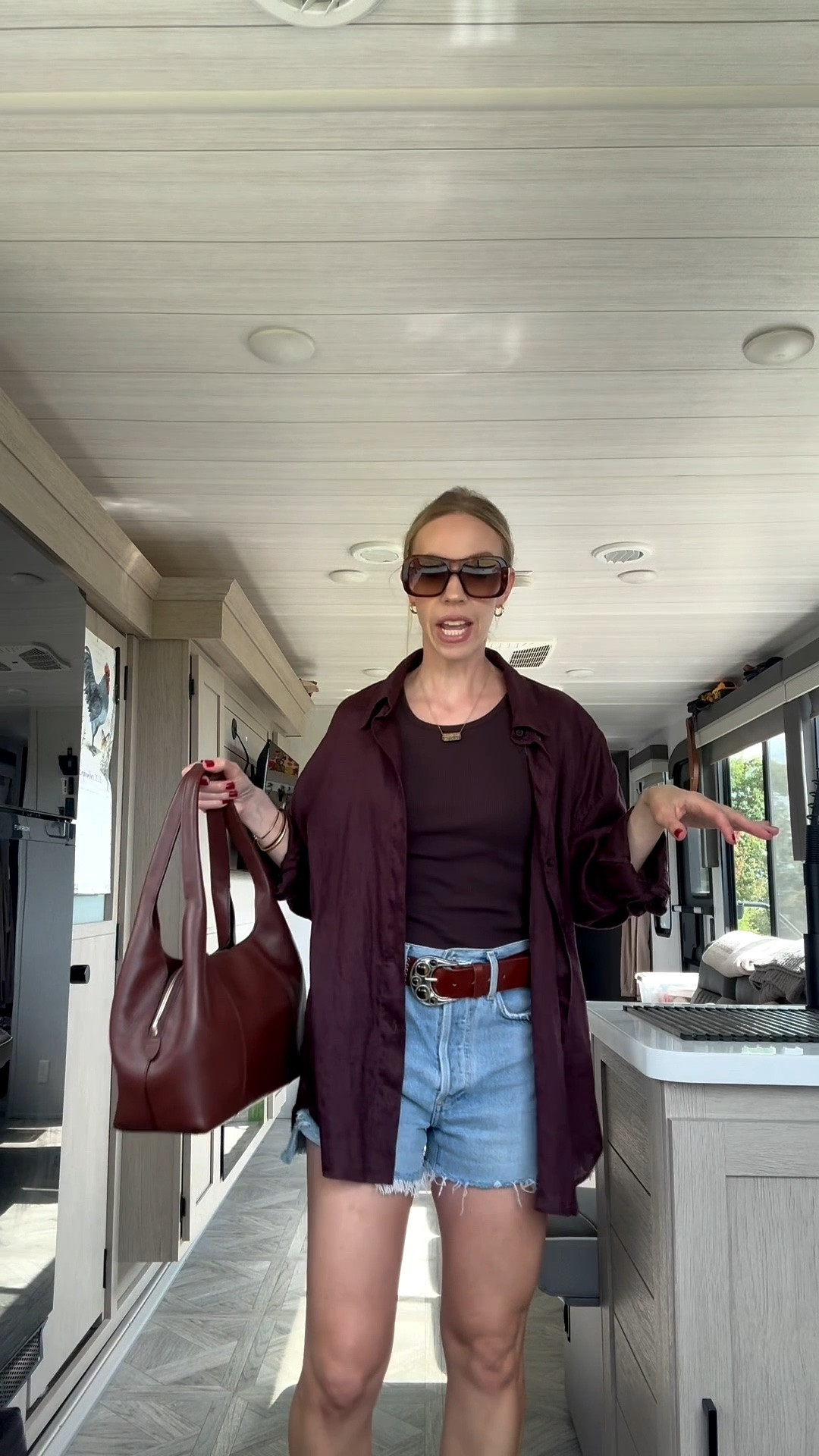 Western style outfit with oversized linen shirt, @Zara belt, cowboy boots, Le Tanneur handbag

#LTKootd #LTKdayinmylife #LTKgrwm