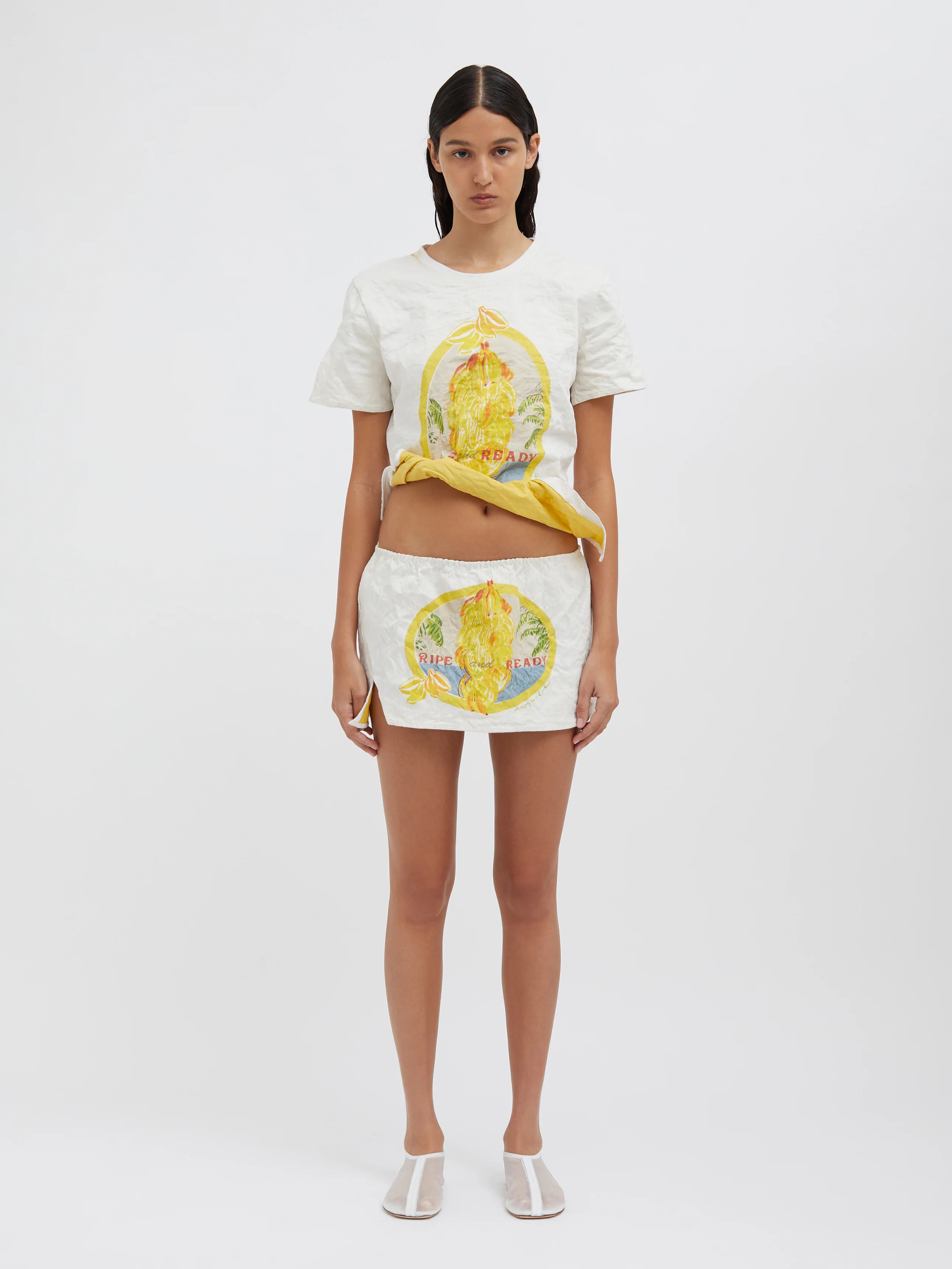 Christopher Esber | Ripe And Ready Crushed Micro Skirt Ripe And Ready Print | Christopher Esber (Global)